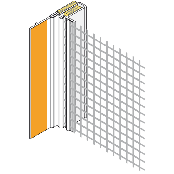 Anschlussprofil entkoppelt mit Kompriband 3D weber.therm